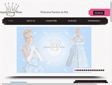 Tablet Screenshot of fairytaledreamparties.com